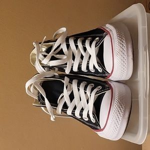 Slightly worn converse all star wedge sneakers